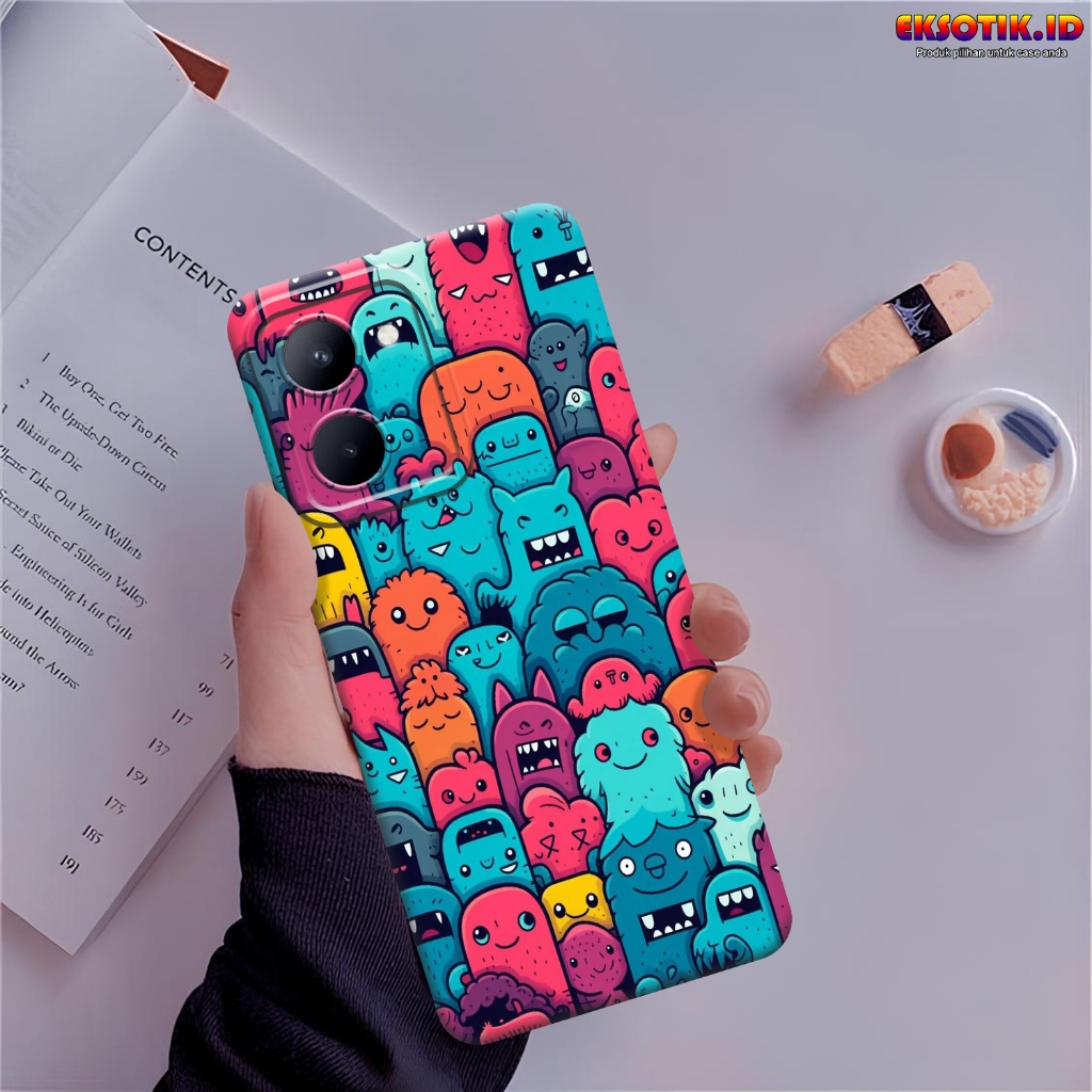 เคสRealme C33 - เคสRealme C33 - เคสแฟชั่น - Realme C33 Silicone - Cool and Cute Motips - Realme C33 