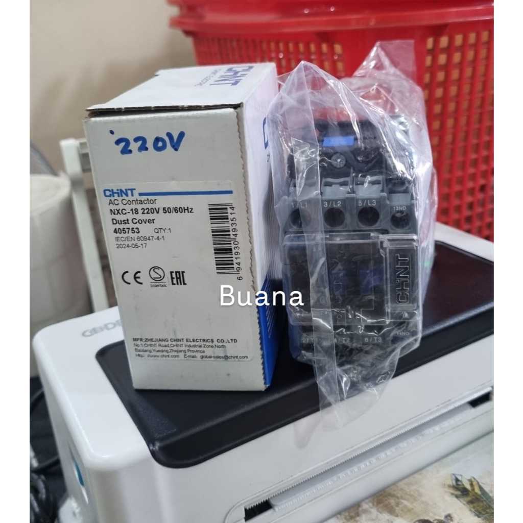 คอนแทคเตอร์ Chint NXC-18 220V 32A Chint NXC18