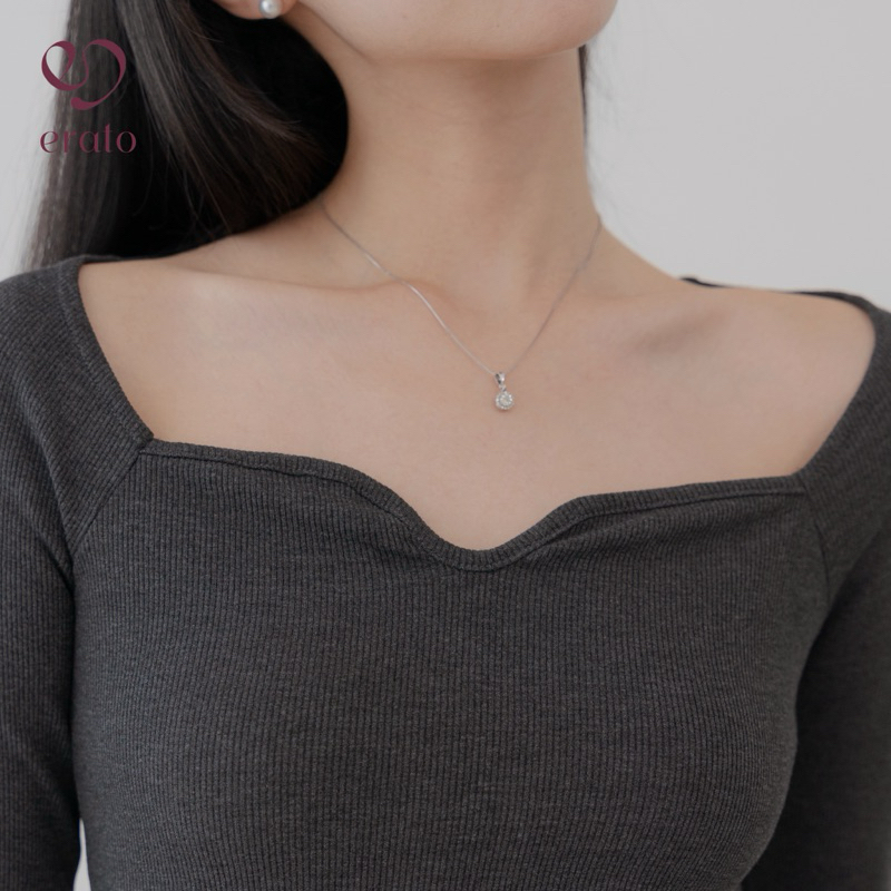 HOT ERATO - Zelle เสื้อแขนยาว / เสื้อถักผู้หญิง / เสื้อแขนยาวถักผู้หญิง