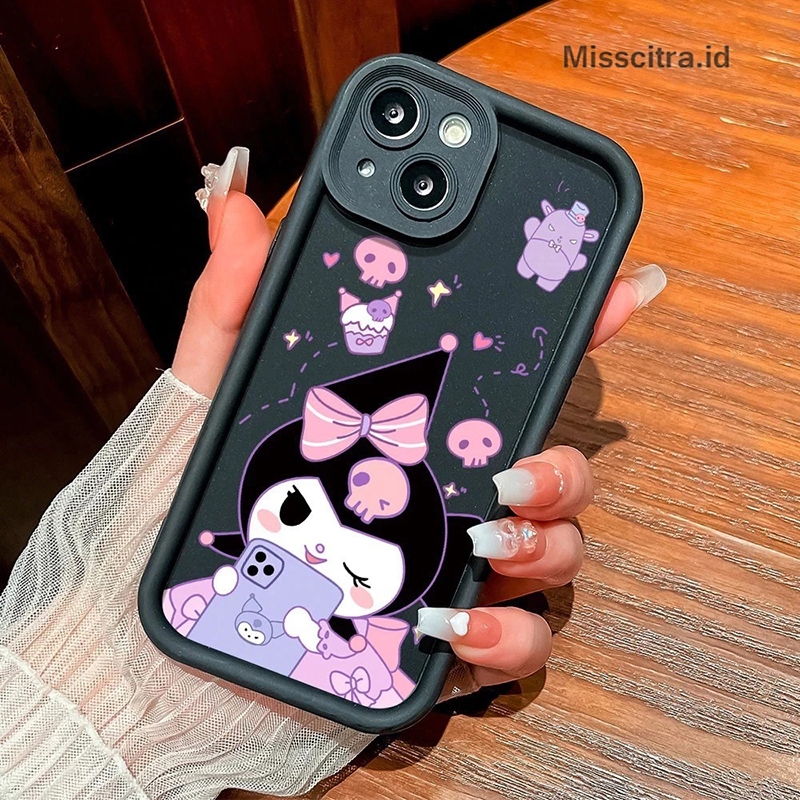 YX216 กรณี CASING CARTOON สีม่วง GIRLS สําหรับ OPPO A1K A1 A3S A3X A3 PRO A5 A5i A5X A6 A7 A8 A9 A11