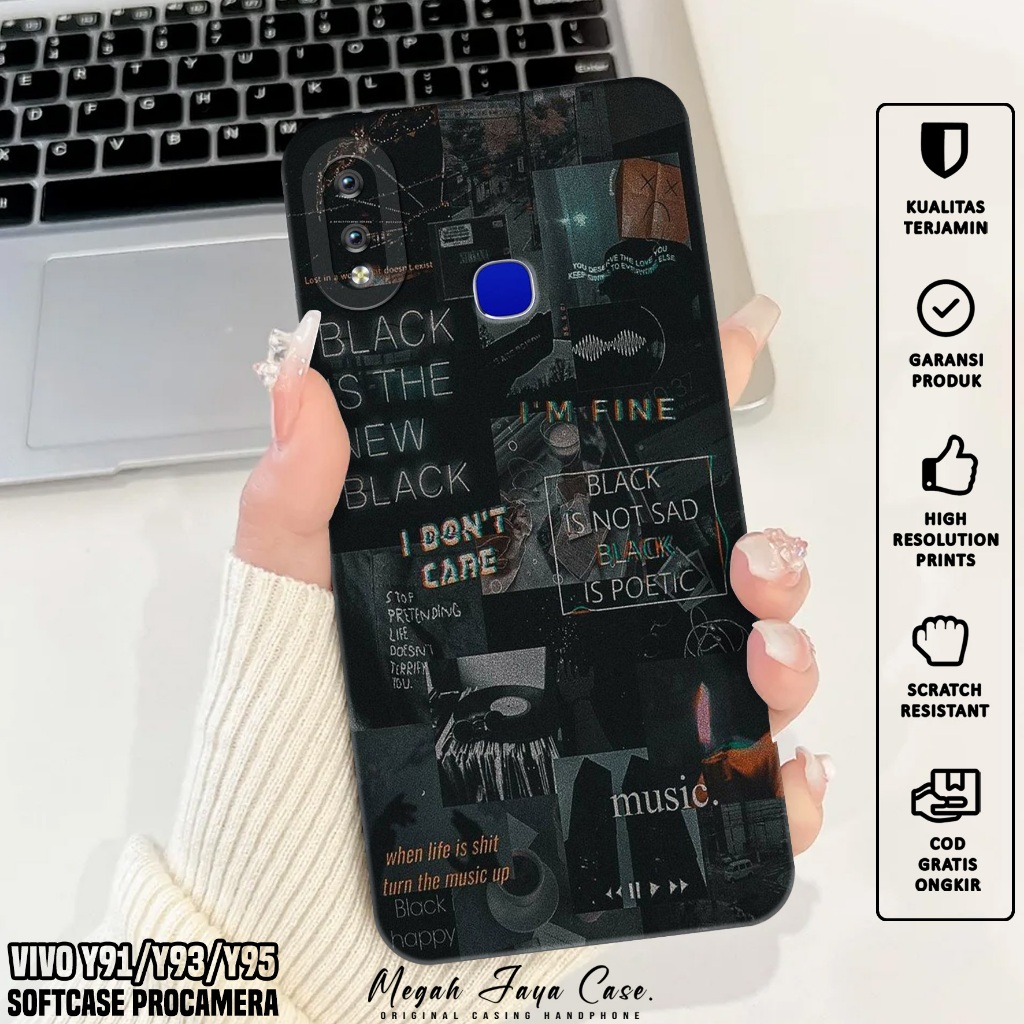 HP VIVO Y91 Y93 Y95 Softcase - เคส VIVO Y91 Y93 Y95 AESTH Motif - เคสโทรศัพท์ - เคส VIVO Y91 Silicon