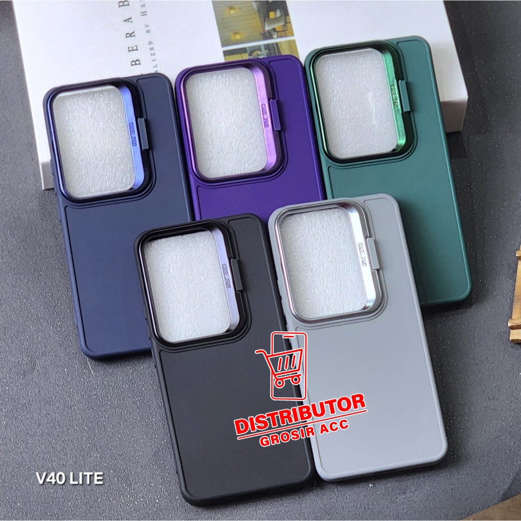 VIVO V40 LITE CASE MACAROON STAND เคสกล้อง KICKSTAND CAMERA VIVO V40 LITE