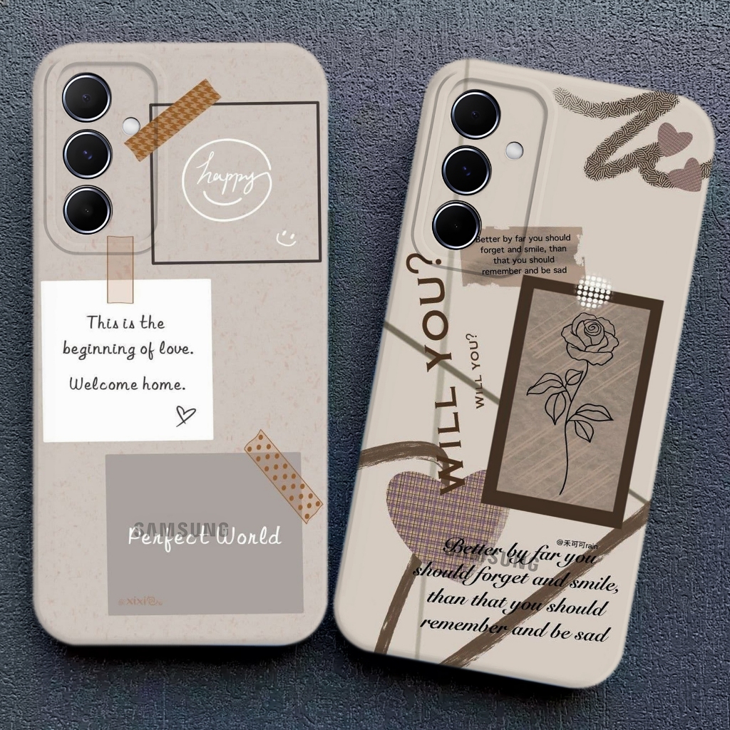 HP SAMSUNG A56 A36 A26 A55 5G A54 A53 A51 A35 A32 A25 A16 A15 LATEST FLEXIBLE CASE 2025 CHS08