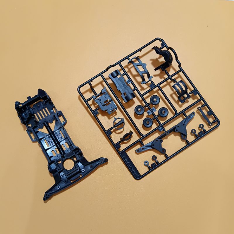 Project D - แชสซี Super 2 (S2) Carbon & Gearbox S2 Carbon - Rep Tamiya