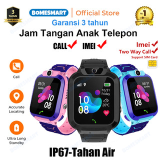 BOMESMART Anti Air Jam tangan anak untuk telepon anak Gps Digital Smartwatch anak Waterproof Kids Smart Watch