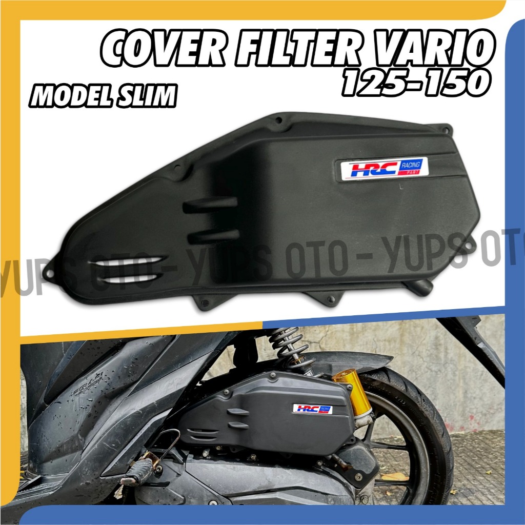 SLIM กล่องกรองฝาครอบ HRC VARIO 125/150, PROTECTOR HONDA, รุ่น AIR FILTER, PCX 150 CBU, พร้อมสติ๊กเกอร์