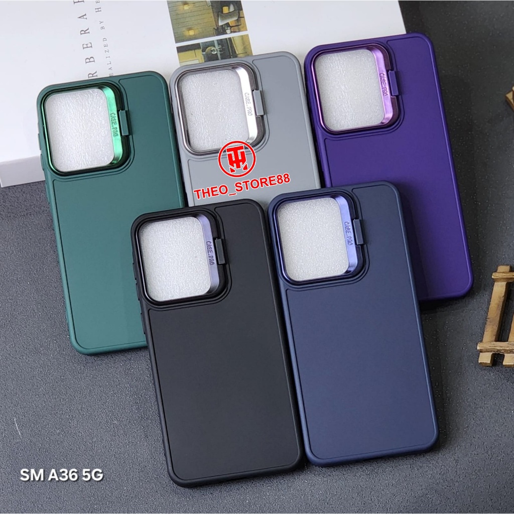 SAMSUNG A36 CASE MACAROON KICKSTAND CAMERA CASE STAND CAMERA SAMSUNG A36