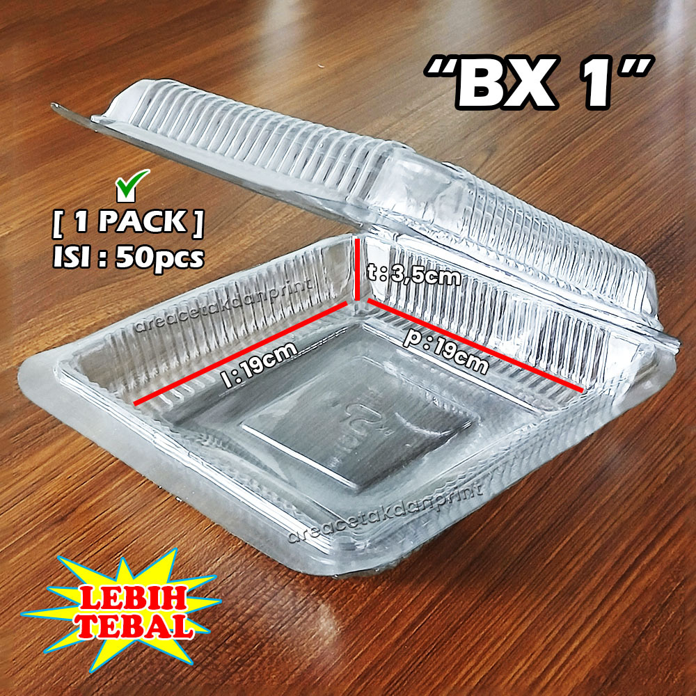 พลาสติก MIKA CAKE BX 1 JUMBO / MIKA BOX ขนาดใหญ่ BOLU CAKE / MIKA LARGE FOOD BOX CLEAR TRANPRANANT