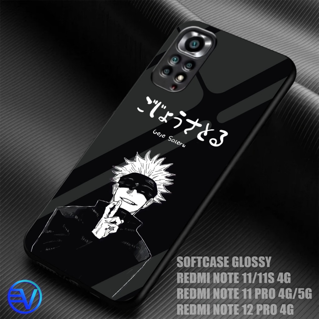 [ GT03 GOJO SANTORU ] Softcase Glossy Xiaomi Redmi Note 11/11s/11 Pro 4g 5g/12 Pro 4g Case Shiny Mir