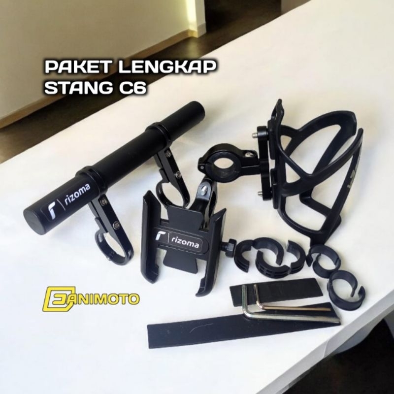 C6 ขวดดื่ม HP ผู้ถือรอบ Handlebar แพคเกจอลูมิเนียมเหล็กรถจักรยานยนต์ ADV PCX BEAT STREET VIXION CB G