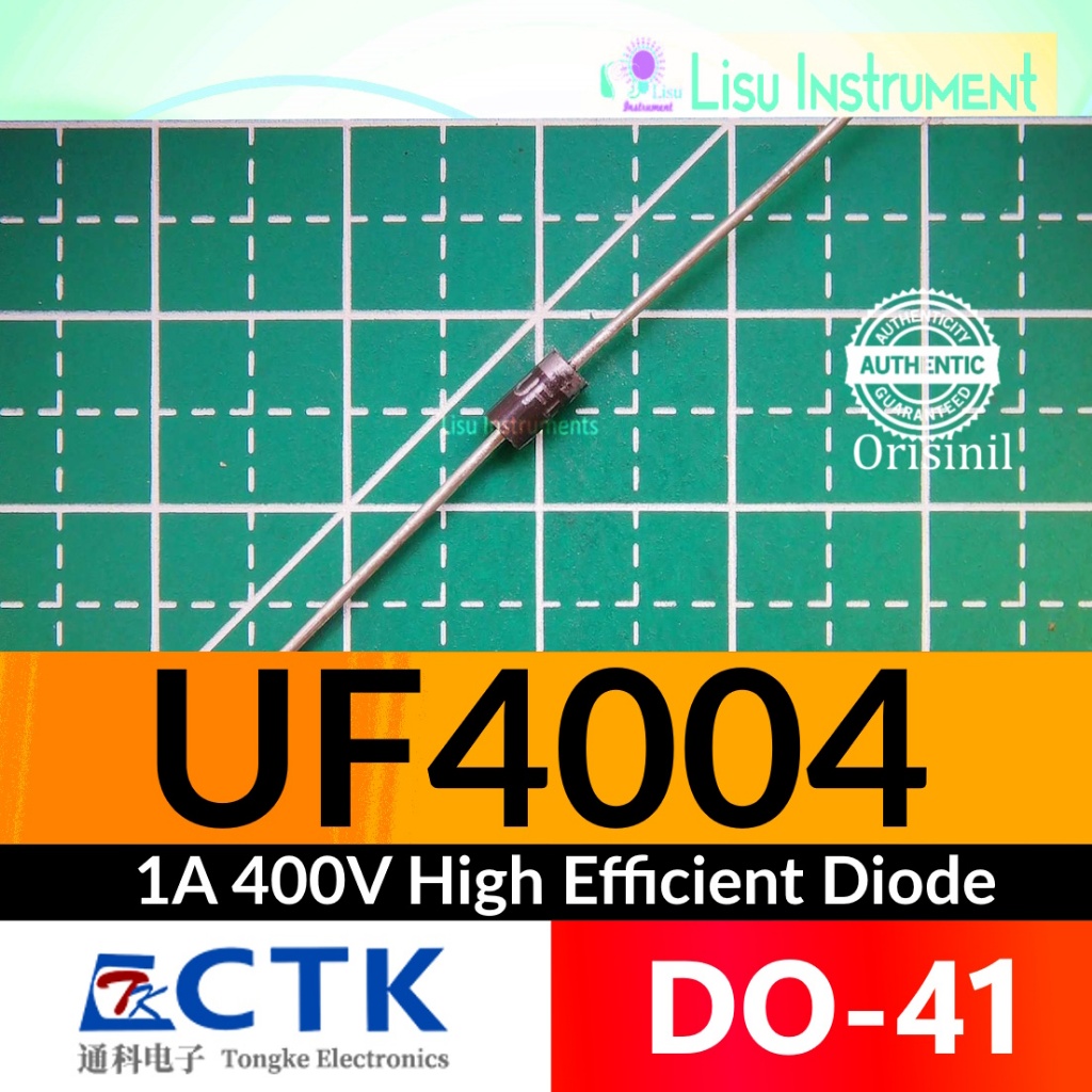UF4004 1A 400V Fast Recovery Diode DO-41 CTK Electronics