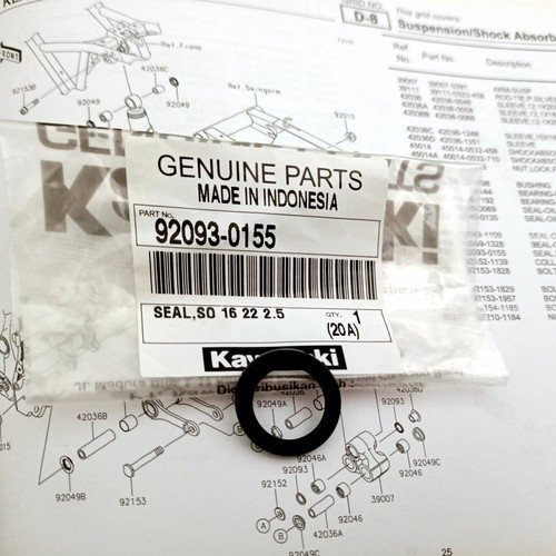 Kawasaki KLX 150 Unitrack Seal 92093-0155