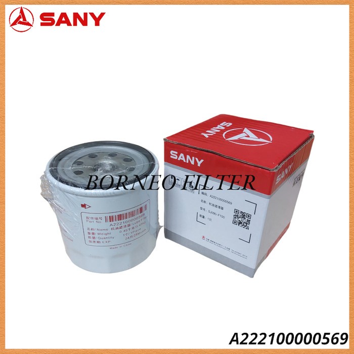 ก222100000569 Sany * กรองน้ํามันเครื่อง SY55C SY75C P502039 LF3528 B1446 C-1511 C1511 W920/82 JOC-19