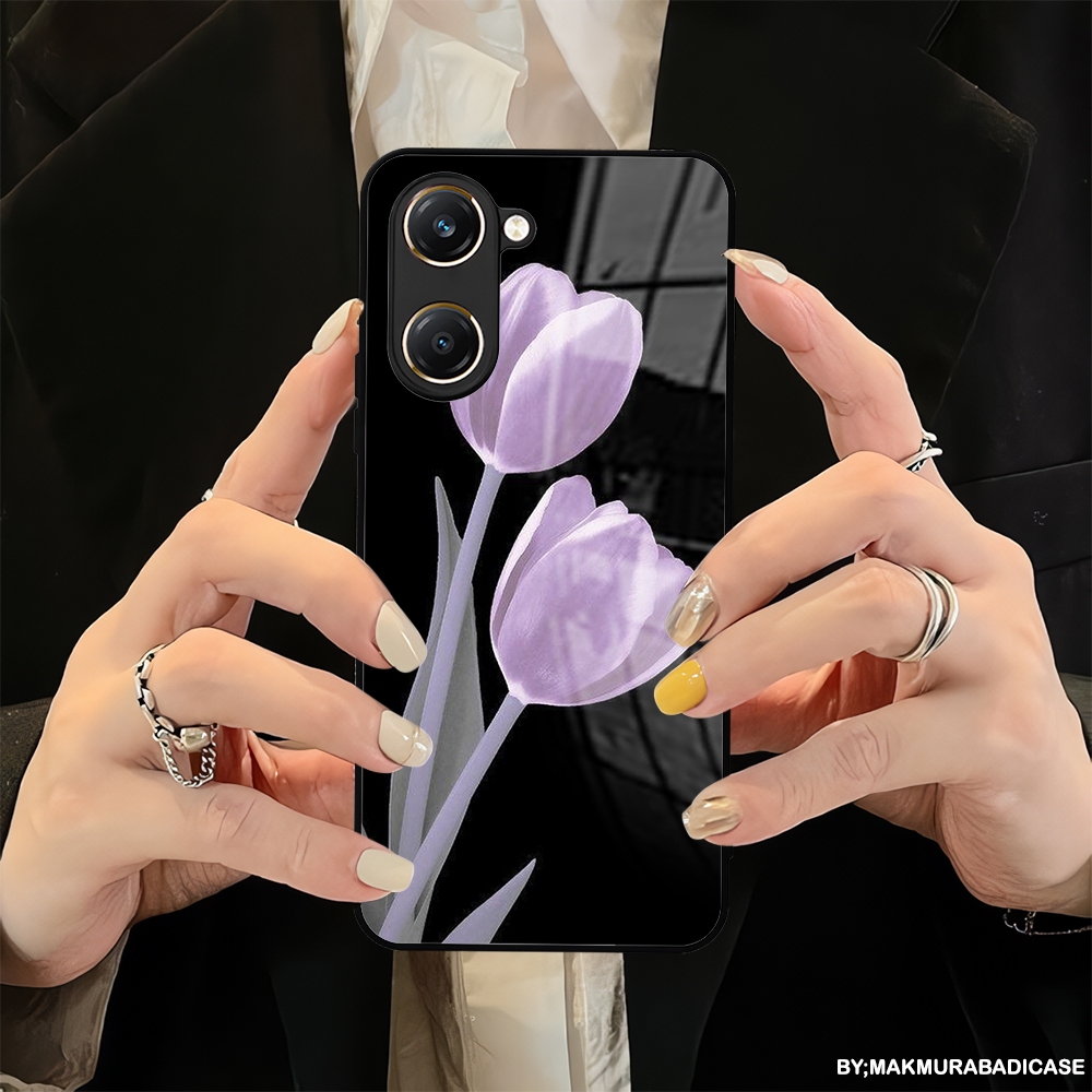 HP Glossy 2D Glass Softcase สําหรับ Vivo Y03 - Vivo Y03T - Vivo Y18 เคสล่าสุด - เคสซิลิโคน TPU