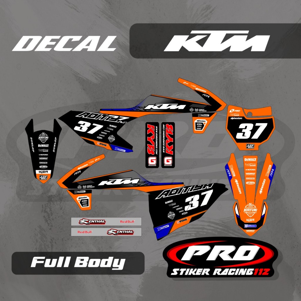 Decal Sticker KTM 85 New fullbody ล่าสุด / Decal Sticker KTM 250 ออกแบบเองฟรีขอ