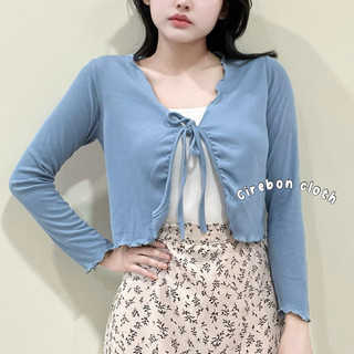 Cirebon Cloth - Ceyoon Cardigan Crop | Cardigan Crop Wanita | Cardigan Crop Tali | Cardigan Crop Rib Knit | Cardigan Korean Style | Cardigan Wanita Crop | Cardigan Crop Korea