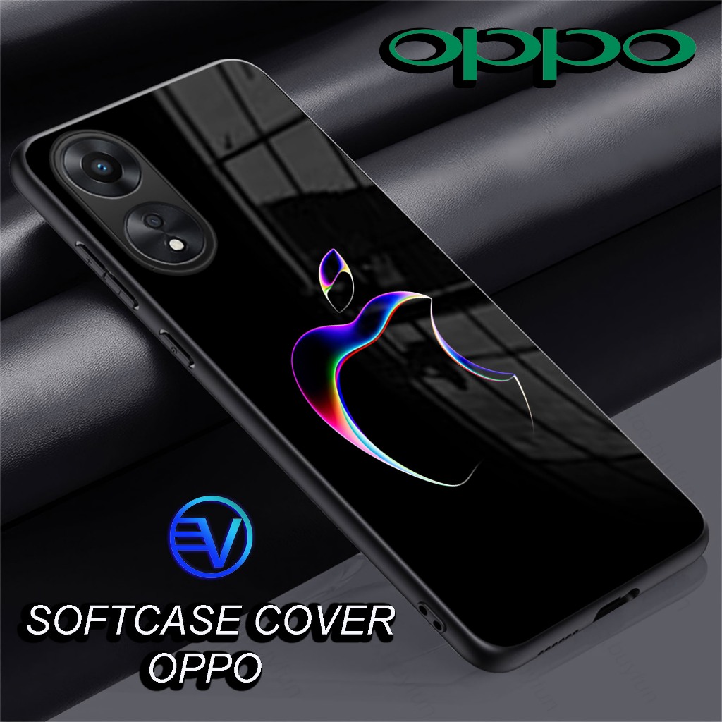 [ GT34 IPHONE LOGO ] Oppo Glossy Softcase (A3X)(A3PRO 5G)(A60)(A16)(A17)(A17K)(A18)(A38 4G)(A58 4G )