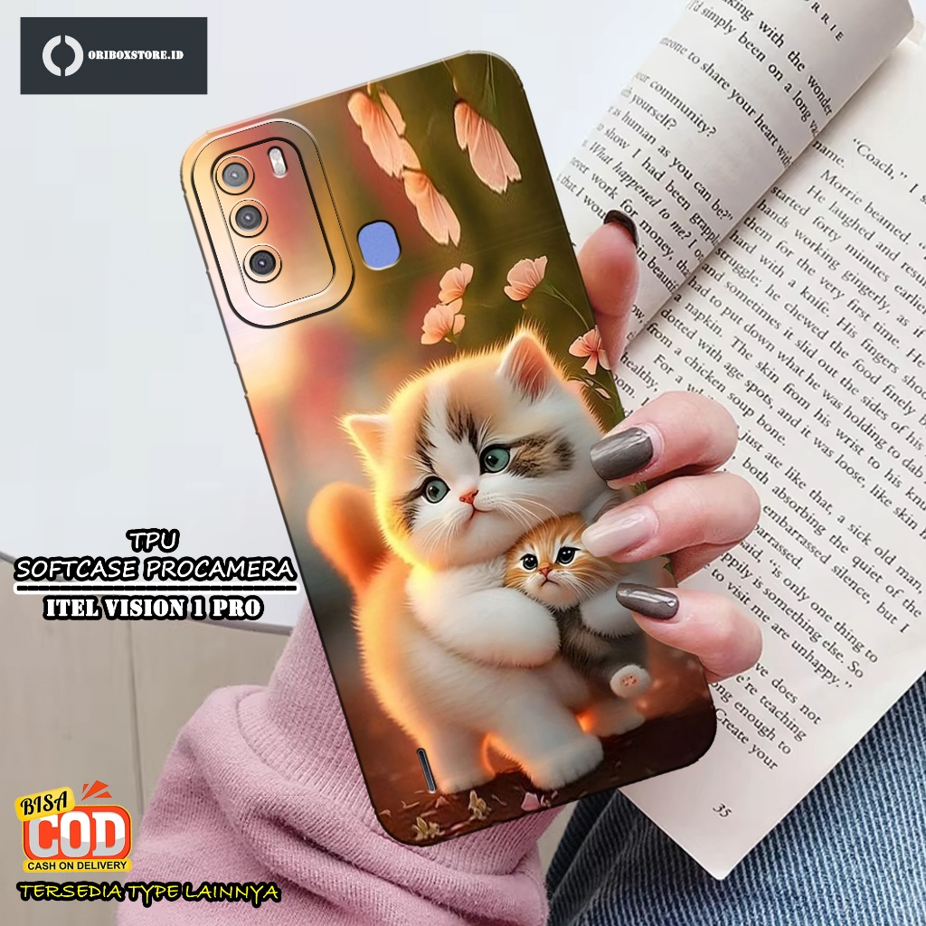 HP ล่าสุด ITEL VISION 1 PRO Phone Case - Cat Case Motif - ITEL VISION 1 PRO Phone Softcase - Phone C
