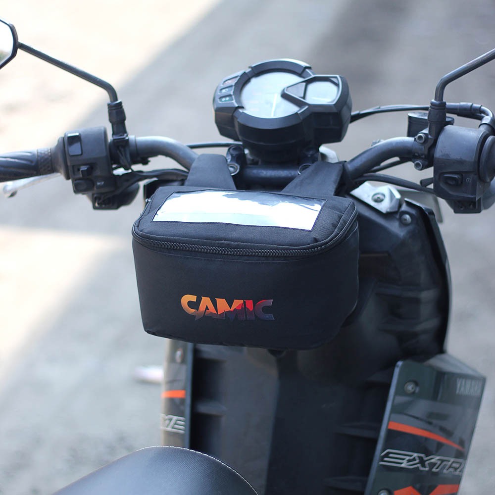 HP MUW Dash Bag สําหรับรถจักรยานยนต์อัตโนมัติ, กระเป๋าแฮนด์, ที่วางโทรศัพท์มือถือ, กระเป๋าทรงถังมัลต