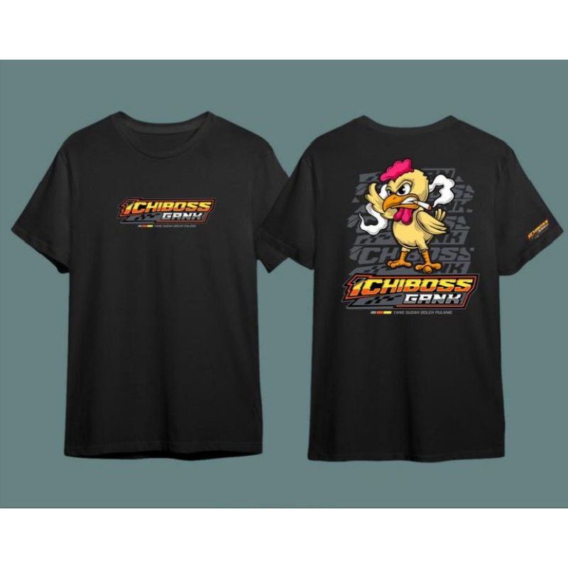 เสื้อยืด Ichi Boss Gank Ayam / เสื้อยืด Ichi Boss Gank / เสื้อผ้าผู้ชายและผู้หญิง