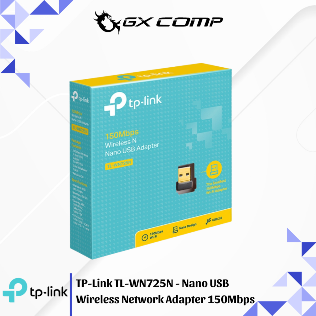 TP-LINK TL-WN725N ตัวรับสัญญาณ USB Nano / Wireless USB WiFi TPLINK WN725N