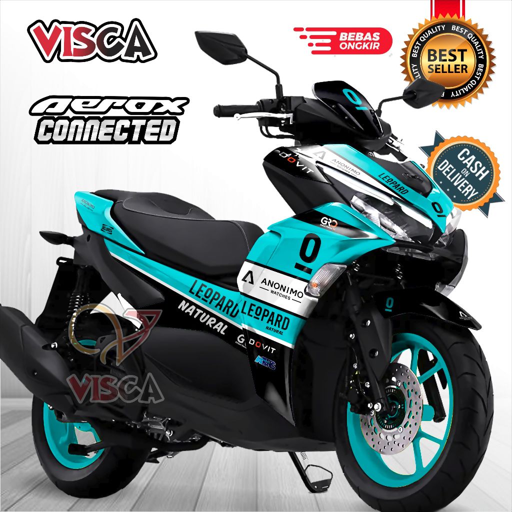 รูปลอก Aerox 155 เชื่อมต่อ 2021 2022 Full Body สติกเกอร์ Aerox 155 เชื่อมต่อ 2021 2022 Cool Striping