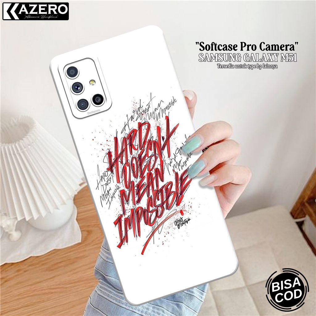 เคสโทรศัพท์ซิลิโคน HP Samsung Galaxy M51 - เคสความงามแฟชั่น - กล้อง Pro - เคส Samsung Galaxy M51 - เ
