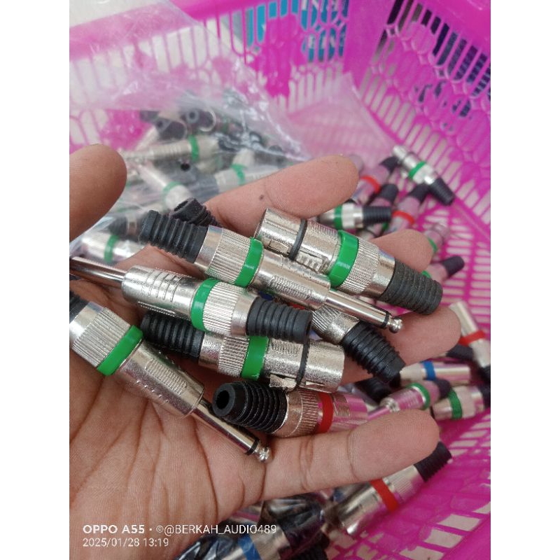 แจ็คและซ็อกเก็ต CANON XLR CANARE// JACK IKAI MONO CANARE// JEK CONNECTOR AUDIO