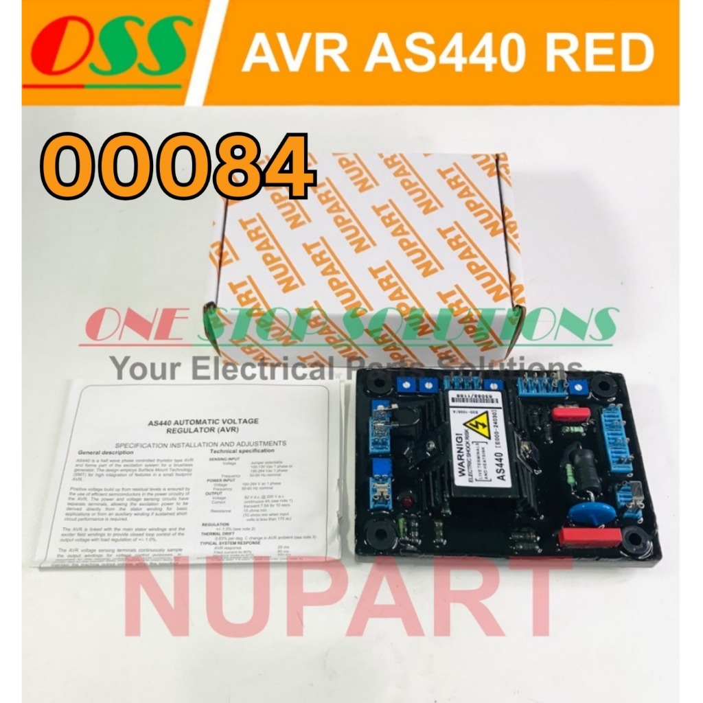 AVR GENERATOR AS440 RED CAPACITOR OEM AVR GENSET AS 440