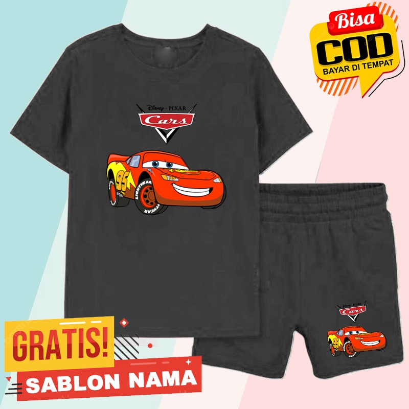 ชุดเสื้อยืดเด็ก Disney Lightning McQueen Cars / ชุดเสื้อยืด Disney Lightning McQueen Cars Boys & Gir