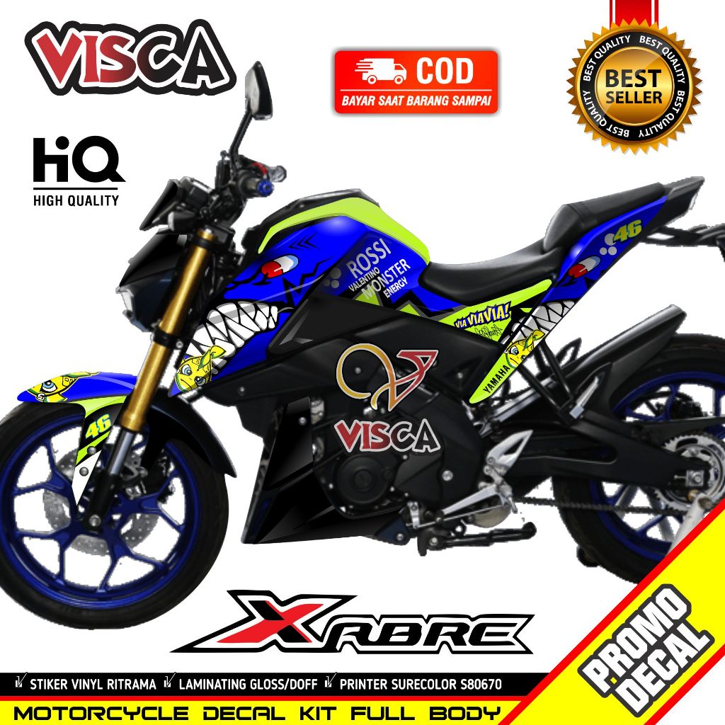 Xabre สติกเกอร์รูปลอก Full Body Xabre Decal Xabre สติกเกอร์ Full Body Striping Xabre Decal Variation