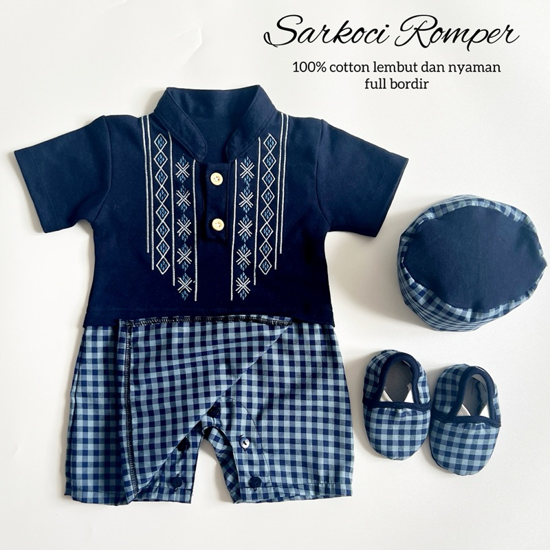 WHOLESALE CLICK 4 TIMES เสื้อผ้ามุสลิม Peci เด็กทารกชุด Cool Koko เด็ก Eid Aqiqah Babebabyshop SHORB