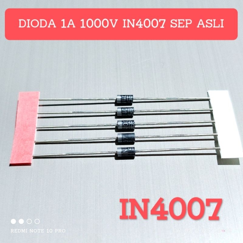 (5 ชิ้น) 1N4007 IN4007 4007 1A 1000V Rectifier Diode IN 4007 DO-41 ✓