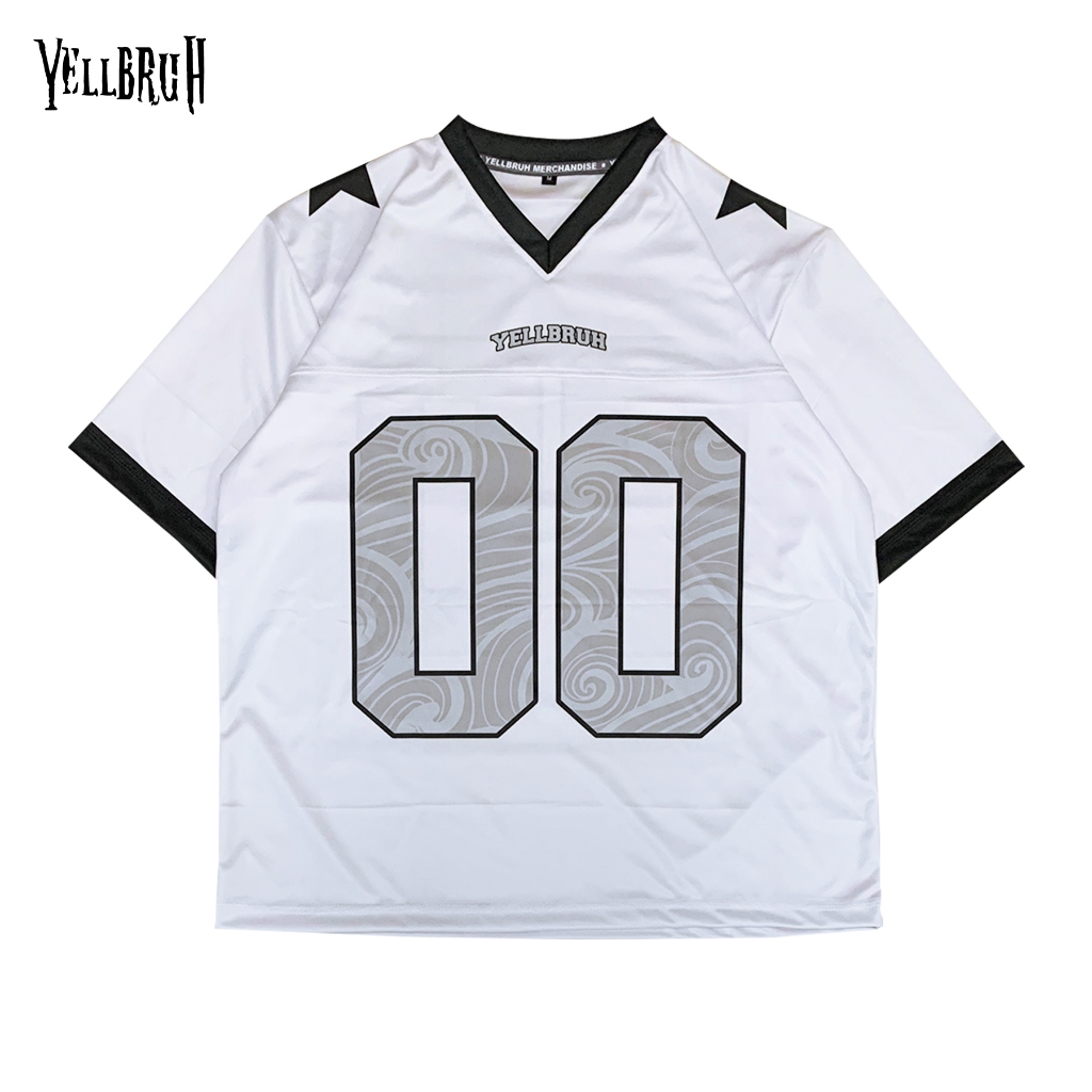 Jersey Cloud Zero หมายเลข 00 รักบี้ Streetwear รุ่นบล็อก Core Oversize NFL RETRO ผู้ชายผู้หญิง Jerse