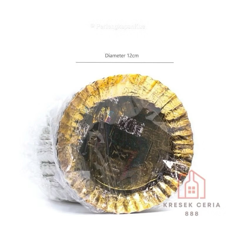 ECONOMIC GOLD PLATE CAKE TART BIRTHDAY PAPER PLATE GOLD GOLD สีเงิน