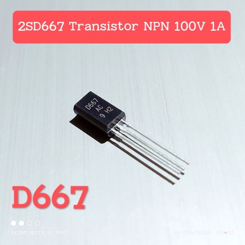 2SD667 D667 D667 D667AC 1A 120V SILICONN ทรานซิสเตอร์ BD06
