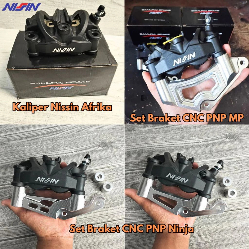 Twin African Caliper Nissin Twin Africa Set Bracket Ninja Megapro Caliper Twin Africa Set Bracket CN