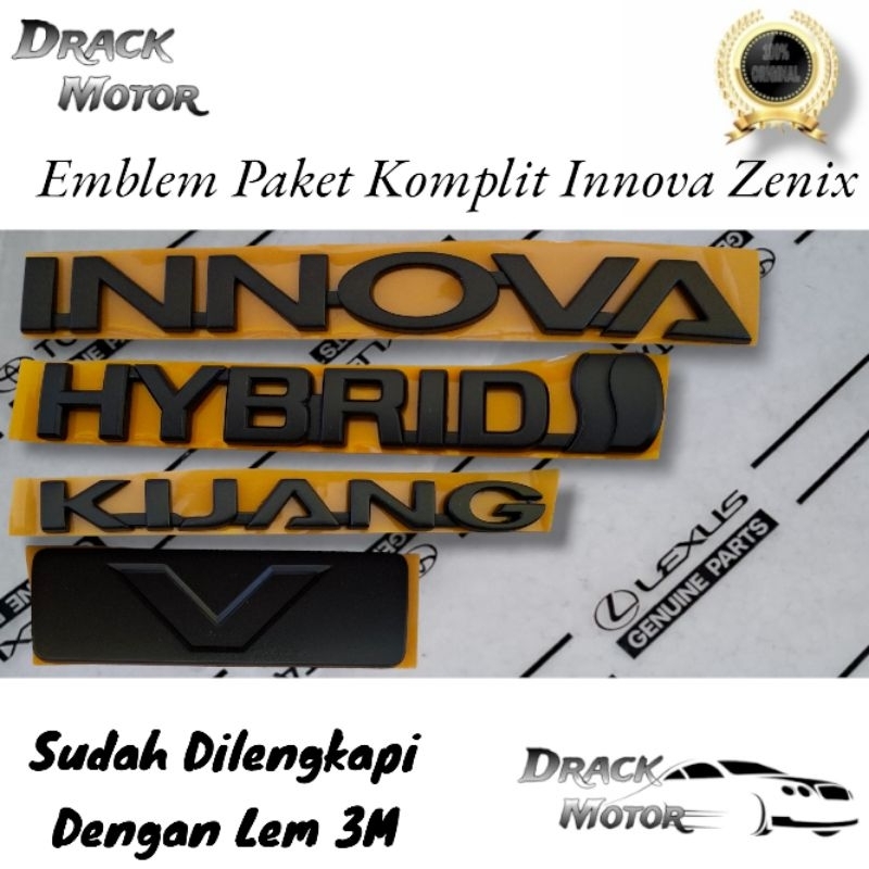 Original Innova Kijang Hybrid Type V สัญลักษณ์ด้านหลัง Innova Zenix // Original Innova Kijang Hybrid