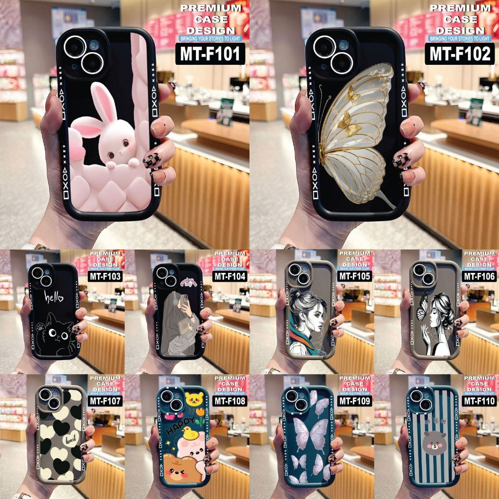 IPHONE 6/IP 6+/IP 7/IP 8/IP 7+/IP 8+/IP X/IP XS/IP XR/IP XS MAX CASE MATTE ROSE MOTIF CODE MT F101-F