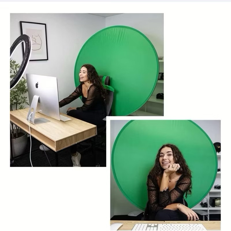 LAYER Green Screen แบบพกพา - หน้าจอฉากหลังซูมสําหรับเล่นเกม Chrome Key Reflector
