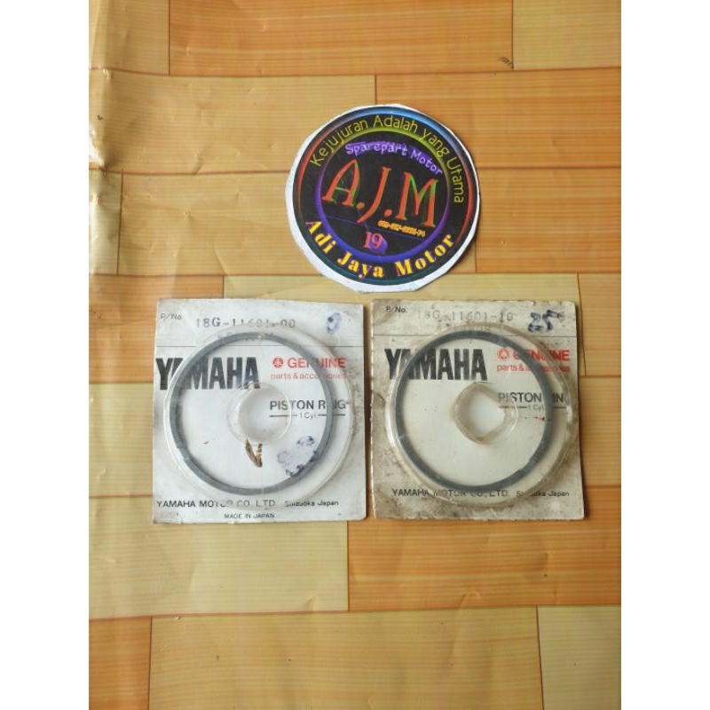 แหวนลูกสูบ Seher Yamaha Rx125 Dt125 18G Os Oversize Zero Std 25 Original Nos Rare