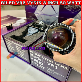 ORIGINAL BILED VINYX VR3 DUAL PRIMS 3 INCHI PURPLE LENS BILED PROJECTOR 3 INCH BODY CARBON 80 WATT