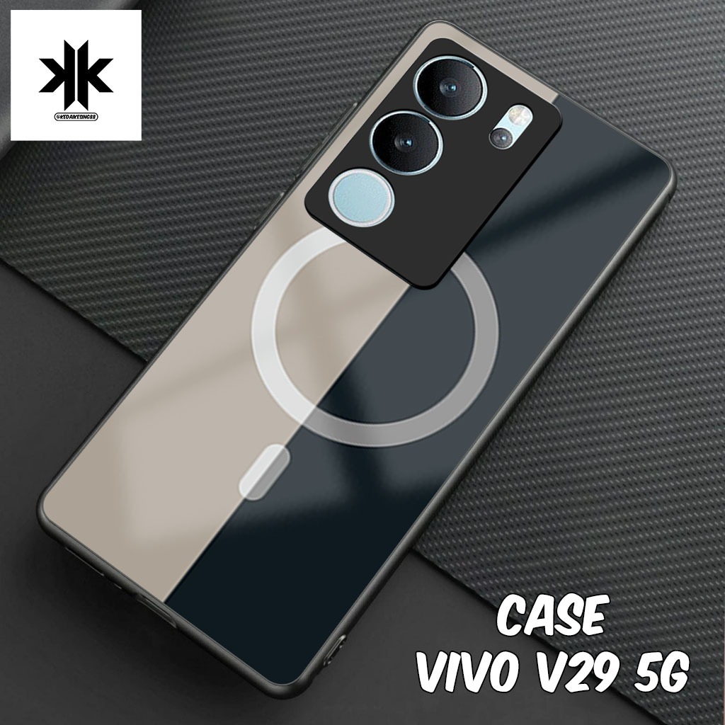 KK69 ล่าสุด Vivo V29 5G Case Premium Camera Protector Softcase Glass Kaca Tokokesing88