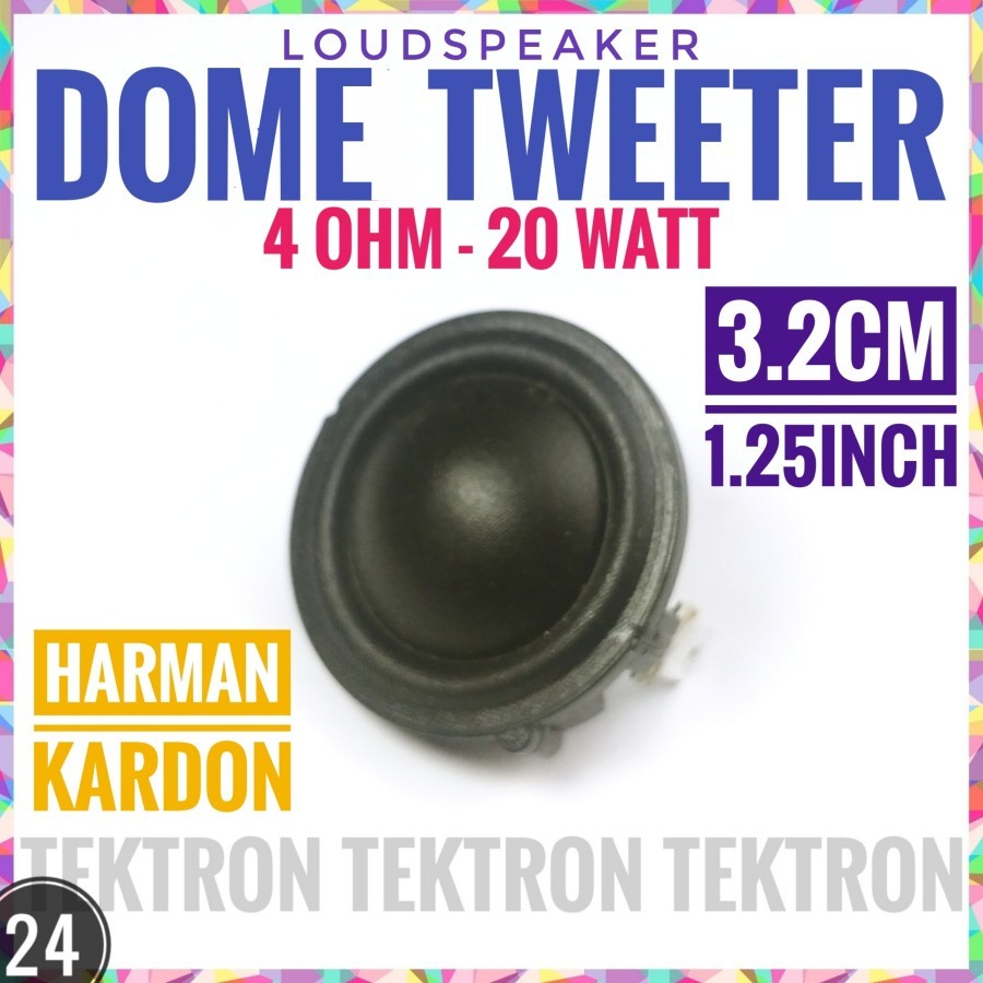 LOUDSPEAKER DOME TWEETER 4OHM 20WATT 3.2CM 1.25INCH 32mm 4R 4ohm ex Harman Kard0n ลําโพง