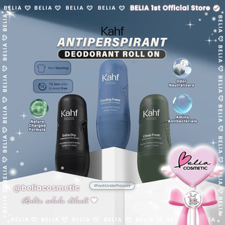 ❤ BELIA ❤ KAHF Antiperspirant Deodorant Roll On 45 ml | Deodorant Pria | Extra Dry | Cooling Power | Clean Fresh | Skincare Cowok | Pria | Man