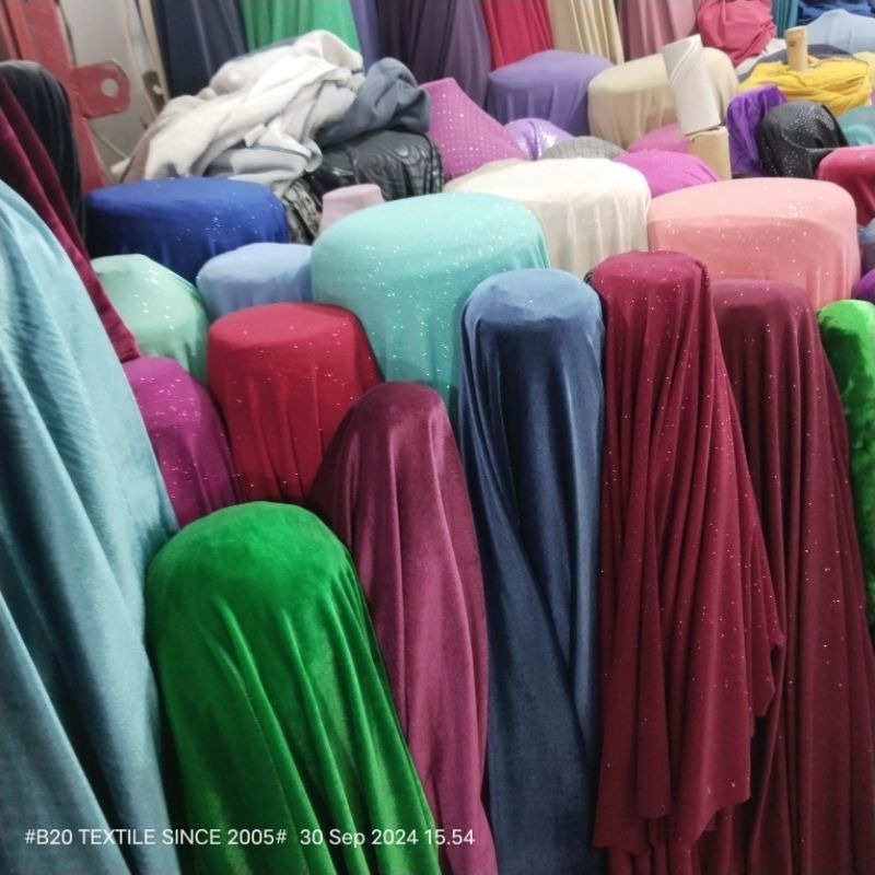 ราคา/0.5 - GLITTER JERSEY MATERIAL / METALLIC JERSEY MATERIAL / METALLIC JERSEY FABRIC ITY KOREA JER