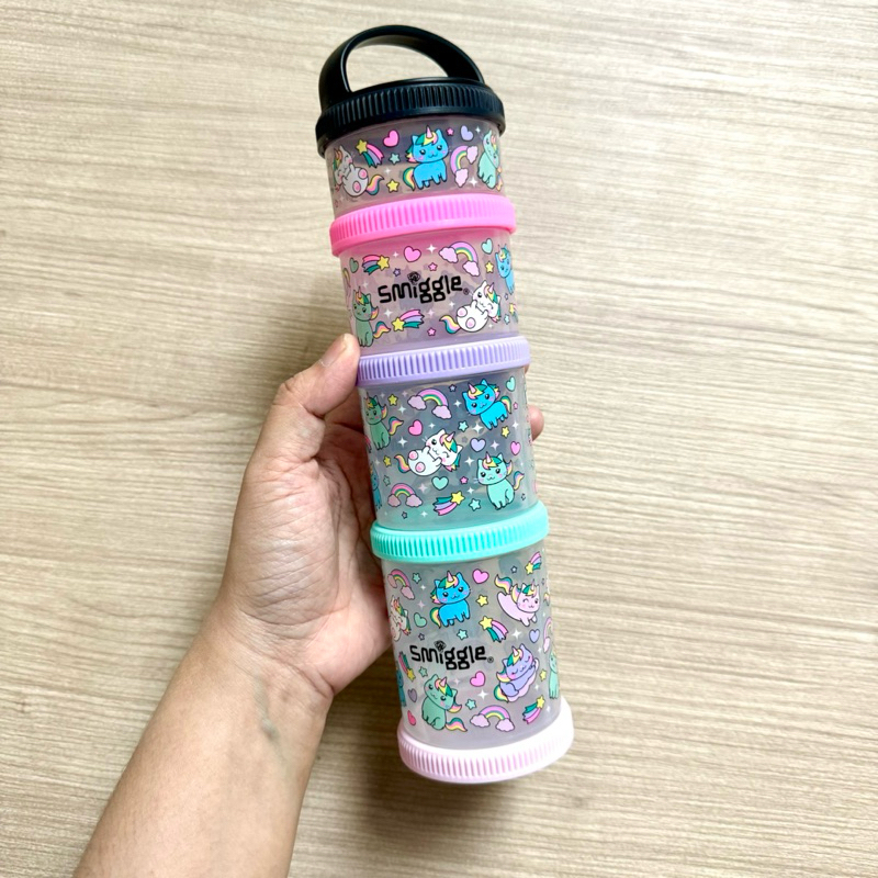 Smiggle Snack & Stack Containers (Galaxy Cat) ของแท้