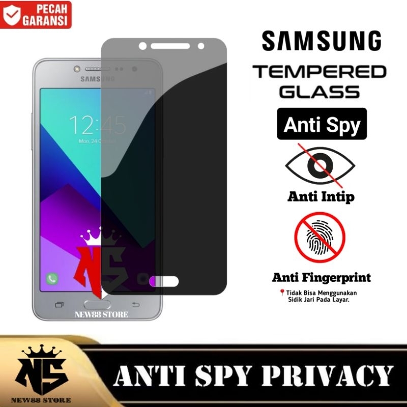 LAYAR กระจกนิรภัยป้องกันสายลับ samsung J2 Prime J4 Prime J6 Prime J7 Prime ป้องกันรอยขีดข่วน samsung