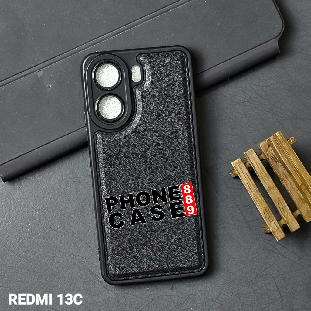 POCO C65 CASE LEATHER PRO BLACK CASE BLACK POCO C65