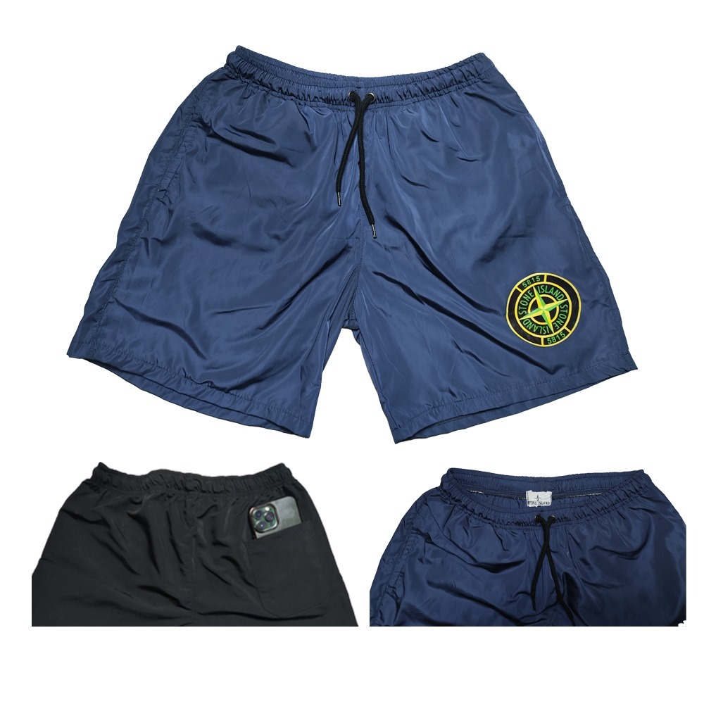 I STONE ISLAND PANTS กางเกงขาสั้นสี NEVY